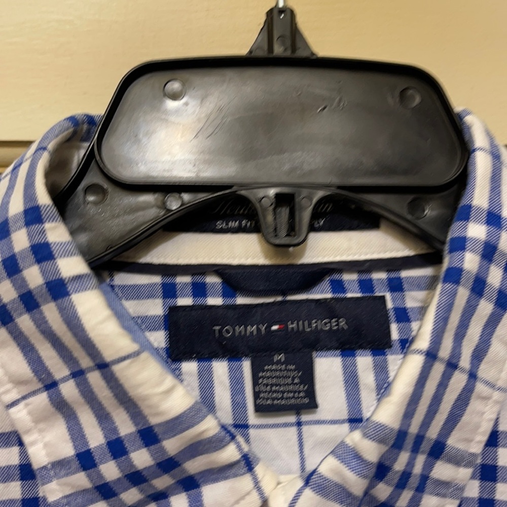 Tommy Hilfiger Heritage Poplin slim fit 80s Two ply long sleeve shirt